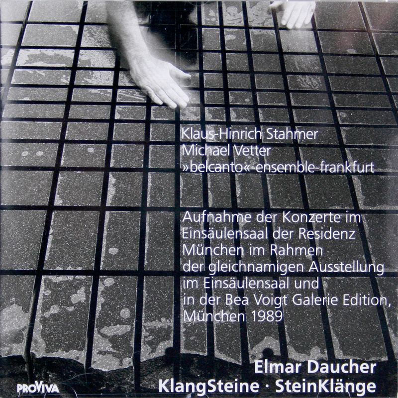 Klaus Hinrich Stahmer KlangSteine / SteinKlänge CD
